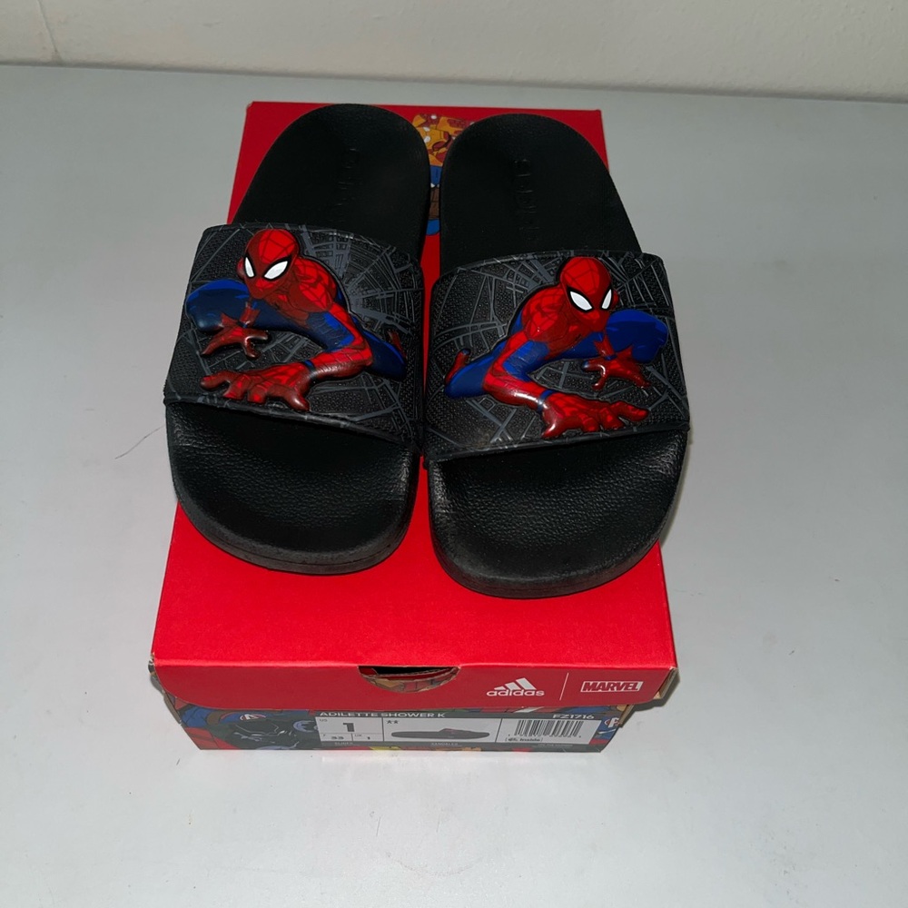 Adidas Spiderman Slides
